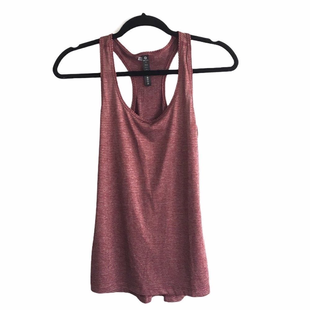 90 DEGREE by REFLEX Striped Racerback Tank Top XS